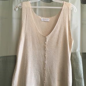 Express knit button down tank